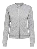 ONLY Female Sweatshirt Bomber- Llight Grey Melang