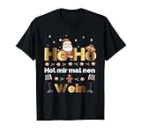 Ho ho hol mir mal nen Wein für Weinliebhaber zu Weihnachten T-S