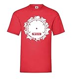 Bikerkreis mit Tachometer Männer T-Shirt Rot S - shirt84