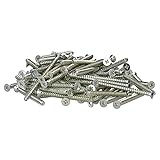 Voxura Schrauben Geräteschrauben für Schalterdosen Senkschrauben mit Kreuz Ø 3,2x40mm gvz Stahl 100 Stück im B