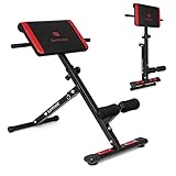 Rückentrainer Bauchtrainer Rückenstrecker Hyperextension Trainingsbank Drückerbank Fitnessstation Fitness Gerät klappbar Heimtraining XG-030