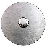 Eurosell - V2A Design Edelstahl Klingel Rund - Runde Klingelplatte Tür Klingel Platte Klingelschild Türklingel Klingelknop