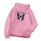Vohiko Sweatshirts für Damen Froschdruck Pulli Sweatshirts Hoodie Sport Langarm Kapuzenpullover Mode Langarmshirt Tasche Casual Pullover Pulli Sweatjacke Oberteile Hemd Bluse Kordelzug