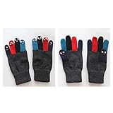 AJMINI Handschuhe Frauen Winter Feste Farbe Plüsch Warm Riding Handschuhe Frauen Winterhandschuhe Strickhandschuhe Dicke Bunte Dame Handschuhe Halten Hände warm (Color : B)