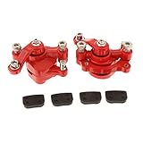 KESOTO 2X Bremssattel Scheibenbremssattel Ersatzteile aus Hartmetall für Pocket Bike, Mini Dirt ATV, S