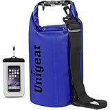 Dry Bag Sack, wasserdichte schwimmende Dry Gear Taschen für Bootfahren, Kajak, Angeln, Rafting, Schwimmen, Camping und Snowboarden (Blau, 5L)