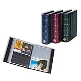 Leuchtturm 330178 Postkartenalbum CL - Sammelalbum mit 50 klarsichtigen Hüllen - grü