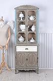 LCSA Antik Vitrine Buffet Schrank Shabby chic Vitrinenschrank Küchenvitrine H