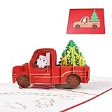 DKE-EU 3D-Pop-Up-Weihnachtskarte, Grußkarte, Geburtstag, Baum, Dankeskarte, exquisite Mode und Geschenke für Weihnachten, Muttertag, Jahrestag, Neujahr, mit Umschlag (3 Stück)