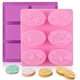 Alagirls Seifenformen Silikon 2 Stück Biene Rechteckig Silikonform für Seife Backen Schokolade Beton Seifenherstellung DIY Silikon F