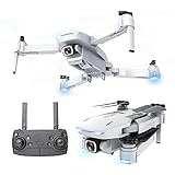 Drohne Mit Kamera Drohne Optische Flusspositionierung Rc Quadcopter Mit 4K Hd-Kamera, Headless-Modus Mit Höhenhaltung, Faltbare FPV-Drohnen WiFi Live-Video 3D-Flips 6Achsen Rtf Easy Fly, Für Erw