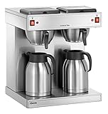 Bartscher Doppel Kaffeemaschine / Kaffeestation Edelstahl | 2 x 2 L