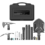 Schaufel 83cm Multifunktionsschaufel Outdoor Survival Spaten Hacke für Garten Falzschaufel Falten Taktik Camping Militari Klappschaufel Gartengeräte (Color : All 15pcs Kits)