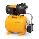 blumfeldt Liquidflow 800 - Hauswasserwerk Gartenpumpe, Leistung: 800 Watt, Maximale Förderhöhe: 40 m, Fördermenge: bis zu 3.000 l/h, Stahltank: 19 l, Maximale Ansaughöhe: 8 m, orang