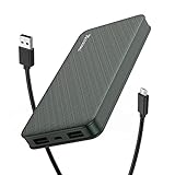 CoolReall Powerbank, Handlicher Externer Akku mit 2 Schnellen Ausgängen (2,0A + 2,0A), Tragbares Ladegerät für Mobiltelefone mit Großer Kapazität für iPhone, Samsung, Huawei, iPad (Hellgrün-10000mAh)