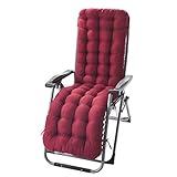 Sonnenliege Kissen Pads Tragbare Gartenterrasse Dick Gepolstertes Bett Liege Relaxer Stuhl Sitzbezug for Reisen Urlaub Multi- Farbe Und Multi- Größe Optional (nur Matten, Keine Stühle)