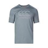 Canterbury Herren T-Shirt Vapodri Training Mit Großem Logodruck, Static Grau meliert, L, E546649-X95-L