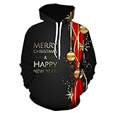 SSBZYES Herren Pullover Hoodie Große Größe Herren Sweatshirt Große Größe Hoodie Jacke Weihnachten Rentier Langarm T-Shirt Große Größe Jack