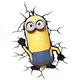 Fx-3D Light 3DFX Kevin Minions Kevin mit Timer LED-Lampe Kunststoff mehrfarbig