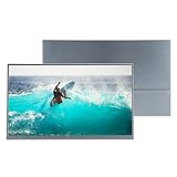 Tragbarer Monitor, Ultra Slim 1080P Full HD Tragbarer Monitor für Laptop, 15 Zoll 16:9 HDR IPS Bildschirm mit W-LED Hintergrundbeleuchtung und Smart Cover für Gaming, Reisen, Business(EU-STECKER)