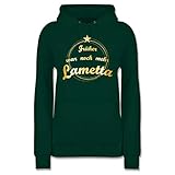 Weihnachten & Silvester Geschenke Party Deko - Früher war noch mehr Lametta - L - Dunkelgrün - Damen Hoodie Weihnachten - JH001F - Damen Hoodie und Kapuzenpullover für F