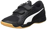 PUMA Unisex Kinder Auriz V Jr Fu ballschuh, Puma Black Puma White Gum, 32 EU