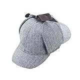 TOSSPER Unisex Cosplay Cap Detective Art Berets Hat Männer Frauen Breathable Sommer-Hut Weinlese Deerstalk