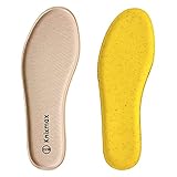 Knixmax Memory Foam Einlegesohlen mit Soft Foam - Komfort Sohlen Weich Schuheinlagen für Sport, Freizeit und Beruf Beige 46 EU