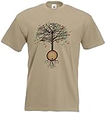 Banjo T-Shirt Musical Tree Country, Folk, Irish in allen Größen Gr. XL, hellb