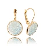 Mode Weiß Funkelnd Glänzend Tropfenohrringe Geschenkbox für Damen; Klassisch Champagner Party Schmuck Dragon Porter; Maß 2.8x1.4