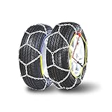 Schneeketten, Reifenkette für PKW, Pickups und SUVs, 2 Stück (Größe 185/60-13)