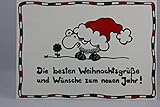 sheepworld - 50195 - Postkarte, Weihnachten, Schaf, Die besten Weihnachtsgrüße und Wünsche zum neuen Jahr!