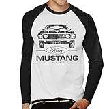 Ford Mustang Classic 1969 Plate Men's Baseball Long Sleeved T-S