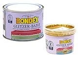 Bondex Glitzerfarbe Glitter-Wandfarbe zum Streichen 0,6L, Holz-Möbelfarbe mit Glitzer-Effekt zur kreativen Gestaltung Innen (gold, cinderella)
