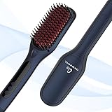 Glättbürste für Frauen Ionischer Haarglätter Bürste 16 Einstellbare Temperatur 30 Sekunden Aufheizzeit Haarglättung Kamm mit Anti Verbrühen Tragbare Elektrischer Glättungsbürsten Heimgebrauch R