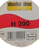 leichte Einlage H 200 von Freudenberg 90 cm breit weiß