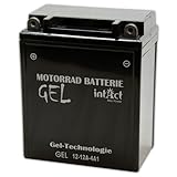 Motorrad Batterie Gel 12 V 12 AH - 51211 - 12N-12A-4A-1 - YB12A-A - CB12A-A - 512011012 - GEL-Technolog