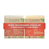 SANTE Naturkosmetik Festes Feuchtigkeit-Pflege Shampoo & Conditioner Bar S
