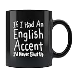 N\A Englisch Akzentbecher, Englisch Geschenk, England Becher, England Geschenk, Englisch Lehrer Geschenk, Englisch Lehrer Becher, Wenn ich Englisch Akzent b584