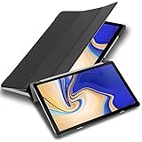 Cadorabo Tablet Hülle für Samsung Galaxy Tab S4 (10,5' Zoll) T830 / T835 in Satin SCHWARZ – Ultra Dünne Book Style Schutzhülle mit Auto Wake Up und Standfunk