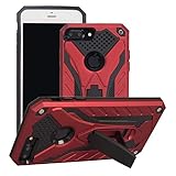 COOVY® Cover für Apple iPhone 7 + Plus Bumper Case, Hülle Doppelschicht aus Plastik + TPU-Silikon, extra stark, Anti-Shock, Standfunktion |