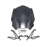 Motorcycle Windshield Für G310R G 310 R 2016 2017 2018 2019 Motorrad Windschutzscheibe Windschutzscheibe Schild Bildschirm (Farbe : Schwarz)