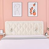 KANGH Kopfteil Hussen Staubdichte Bettkopfteil Hussen Schutzhülle Für Gepolsterte Schlafzimmer,Beige-120 * 70CM
