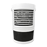 Berfeew Klimagerät, tragbar, Mini-Klimaanlage mit Nachtlicht, Ventilatoren für Schlafzimmer, Büro, Zuhause, Schw