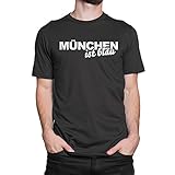 T-Shirt München Ist Blau schwarz-weiß M