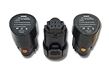 vhbw 3x Akku Ersatz für AEG 4932352824, L1230R, L1240 für Elektrowerkzeug (2000 mAh, Li-Ion, 12 V)
