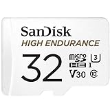 SanDisk High Endurance microSD Karte 32GB (für Dashcams und Heimüberwachungssysteme, hohe Belastbarkeit und Haltbarkeit, Full HD-Videos aufnehmen)