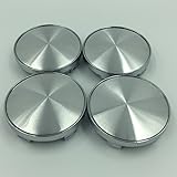 4 x Universal Chrome Silver Nabenkappen Nabendeckel Felgendeckel Radkappen 60mm Kein Logo Emb