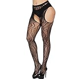 sharprepublic Frauen Sexy Straps-Strumpfhose Oberschenkel Strapsstrümpfe Strumpfhose mit Strumpfgürtel Multi Style - 5,