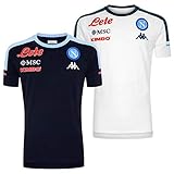 SSC NAPOLI Unisex Team 2020/21 T-shirt, Dunkelblau-Hellblau, XXXL